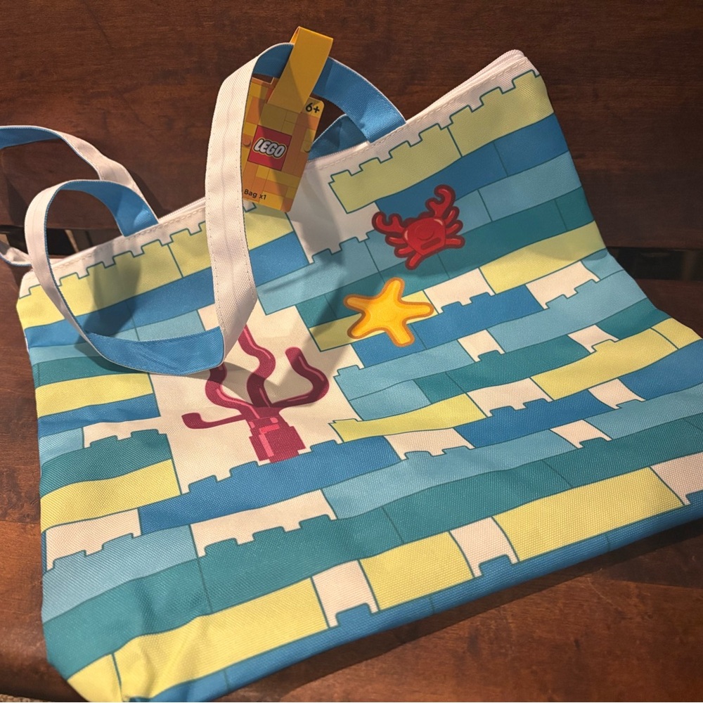Lego Tote Bag with Ocean Theme